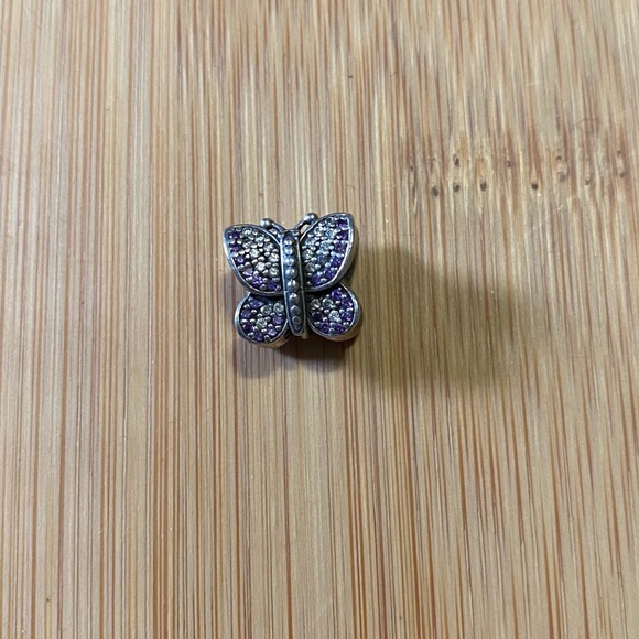 Pandora sparkling butterfly charm